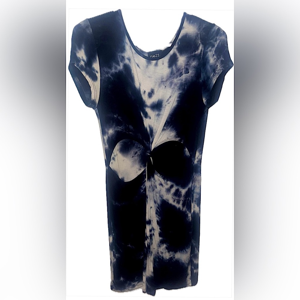 Rue21 Tie Dye Open Front T-shirt Dress